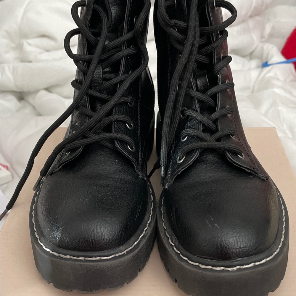 Sincerely Jules Black Combat Boots